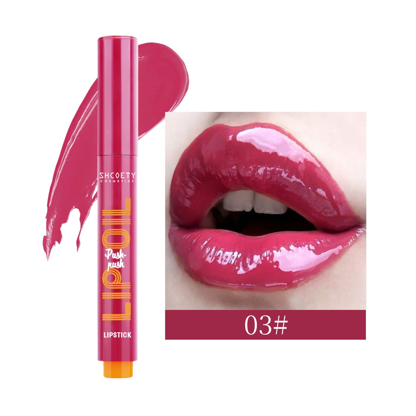 Makeup Press Lippenstift – Hochglänzend & langanhaltend