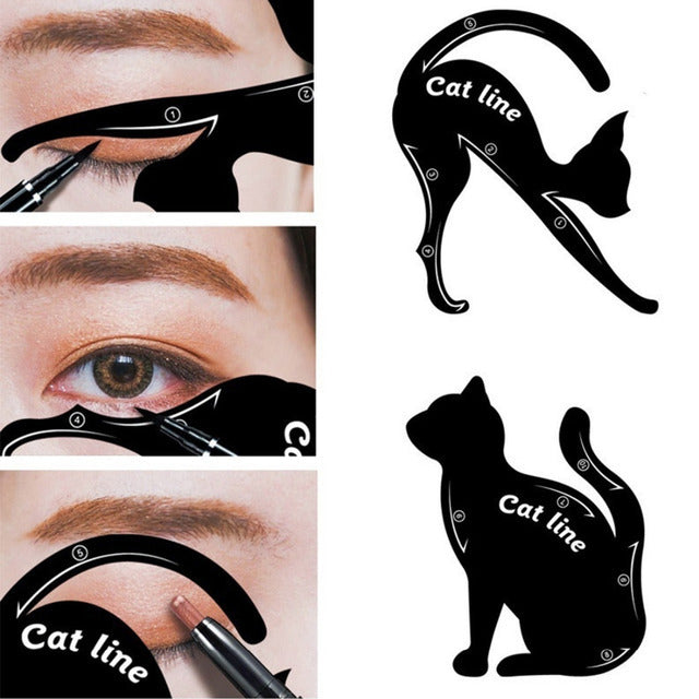 Cat Eye Makeup Stencil – Eyeliner & Eyeshadow Tool