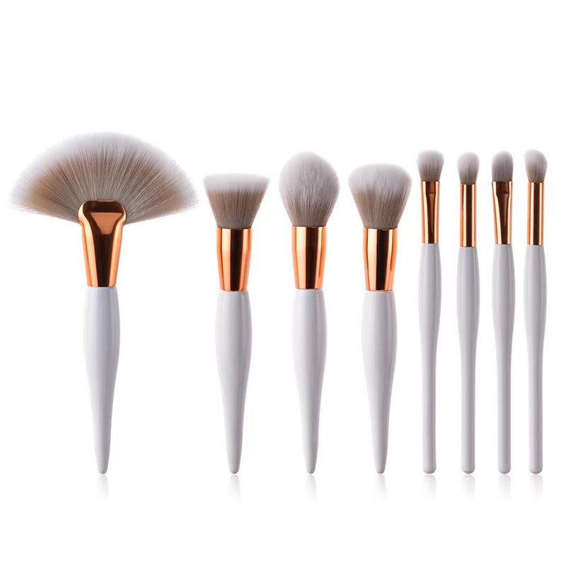 Make-up-Pinselset aus Holz – 8-teiliges Nylonpinselset