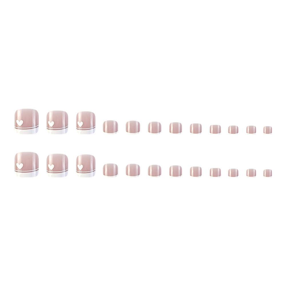 French Toe Fake Nails🤍 MERLIÁ