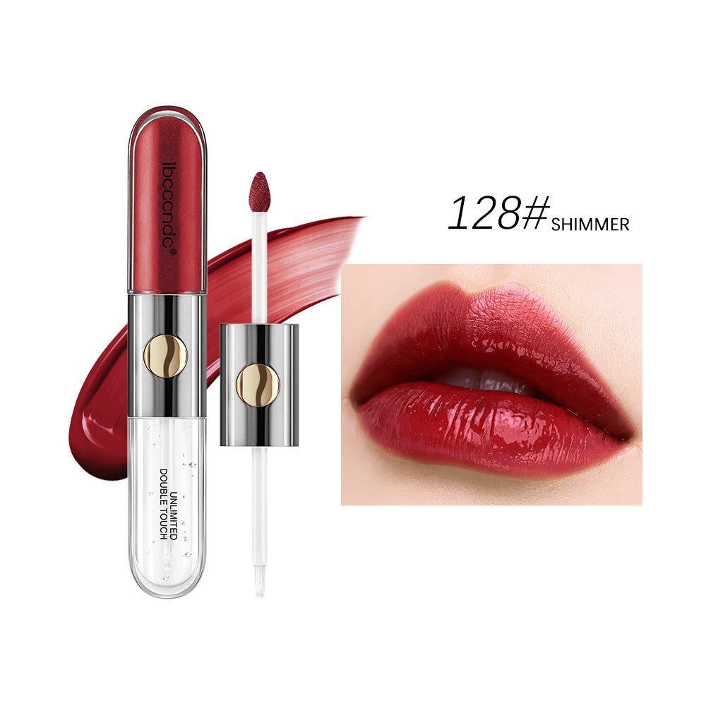 Doppelköpfiger matter Lipgloss