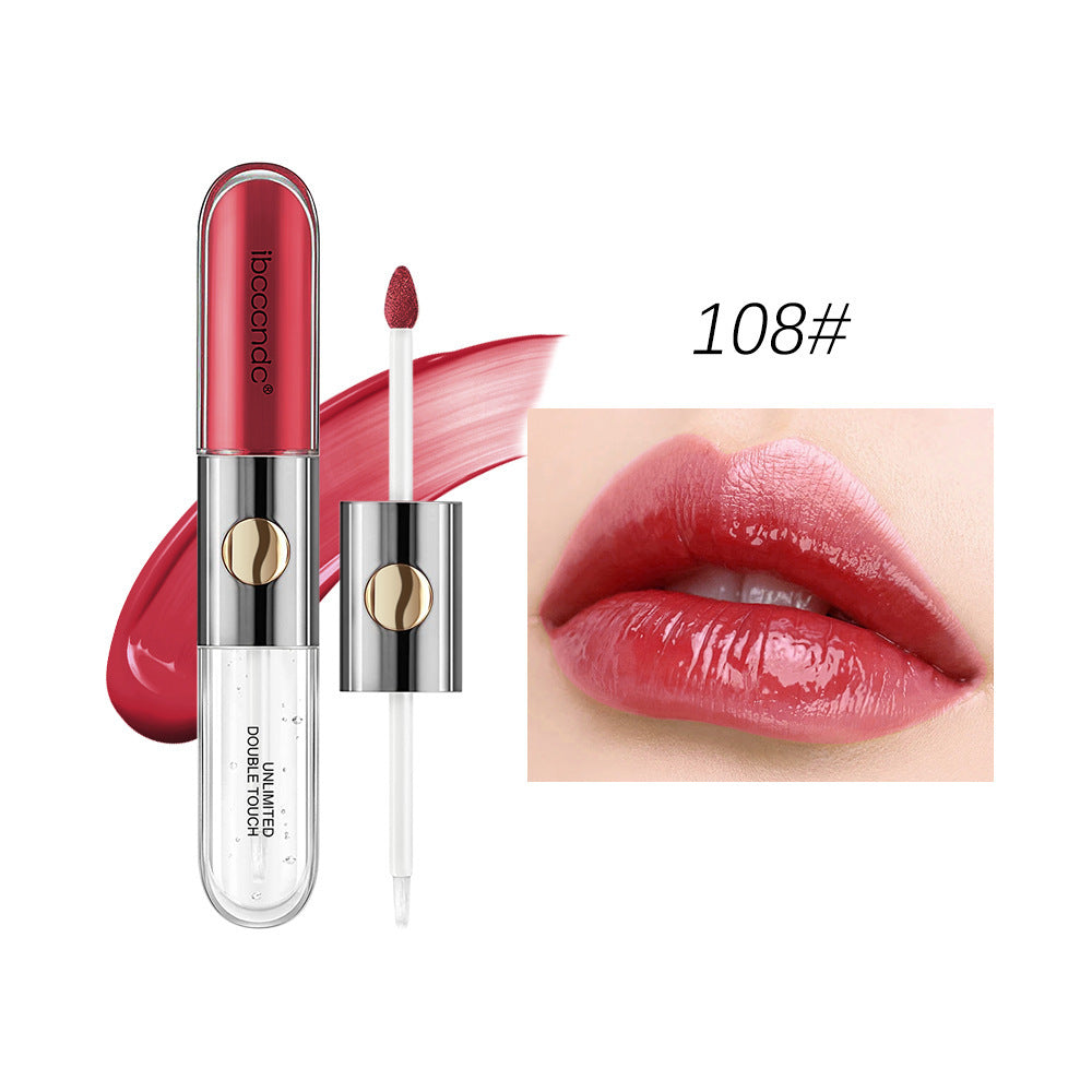 Doppelköpfiger matter Lipgloss