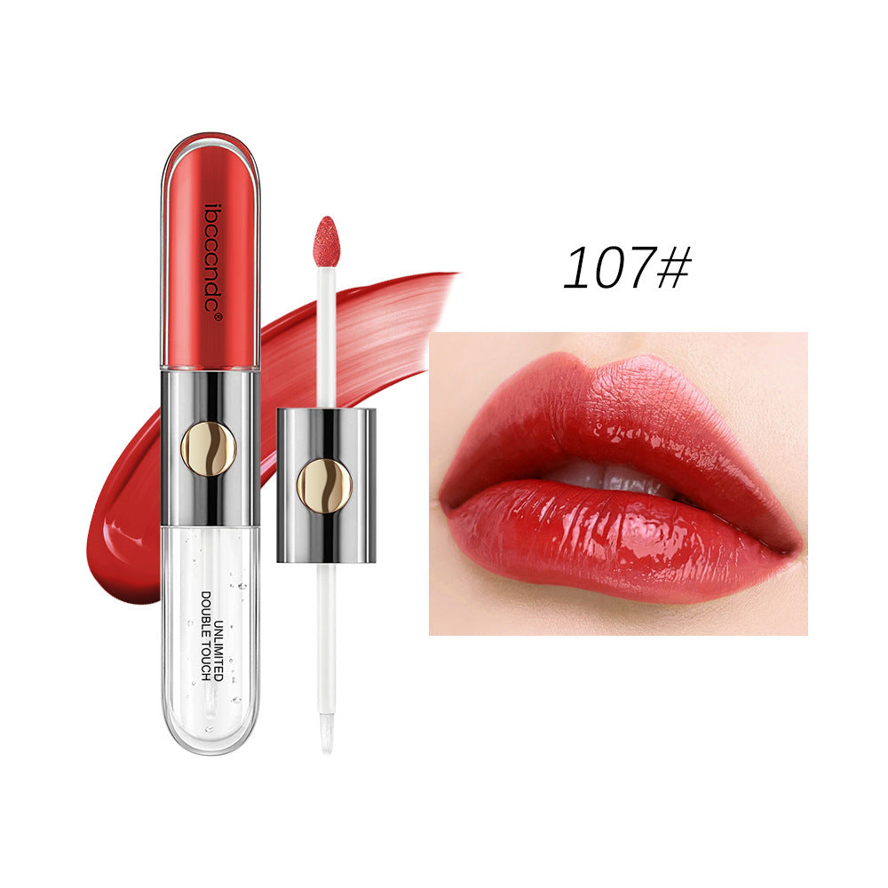 Doppelköpfiger matter Lipgloss