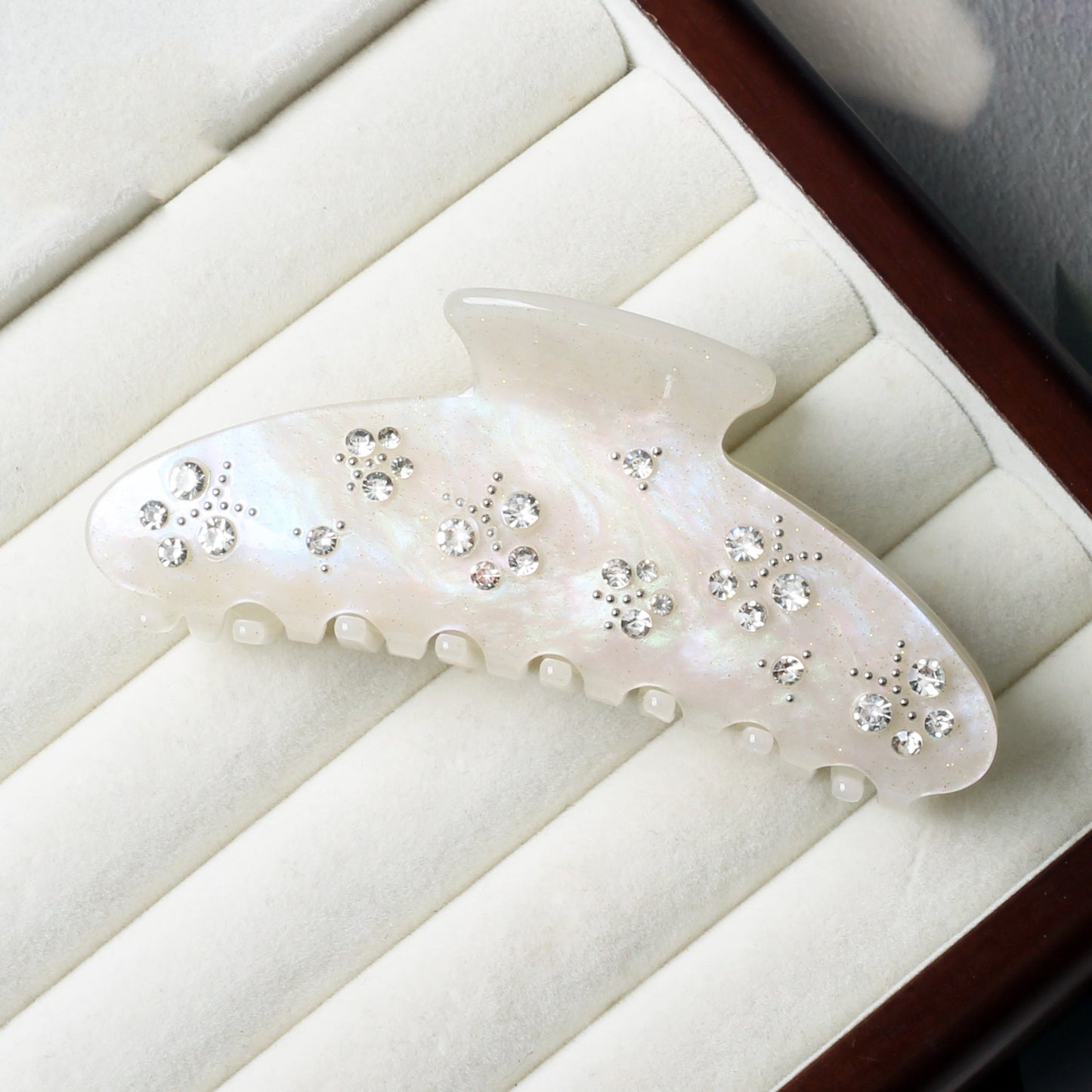 Crystal Bloom Hair Claw