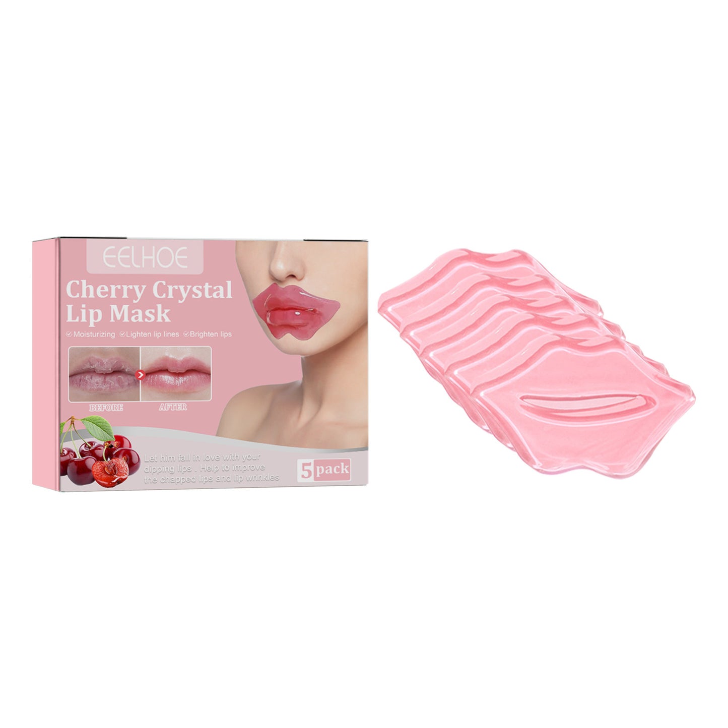 Cherry Crystal Lip Balm – 5-Pack