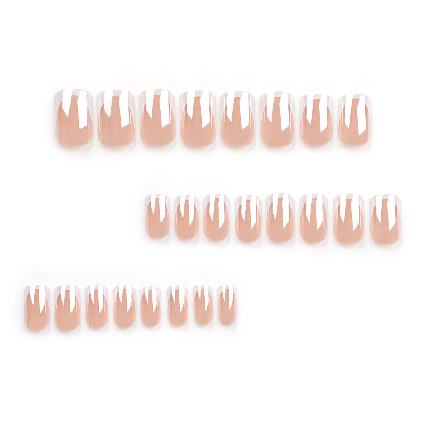 Square French Press-On Nails – Elegant & Fashionable - MERLIÁ