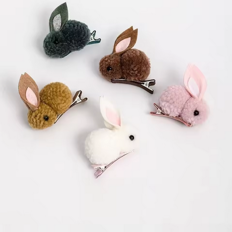 Fluffy Bunny Hair Tie - 6pcs🐇
