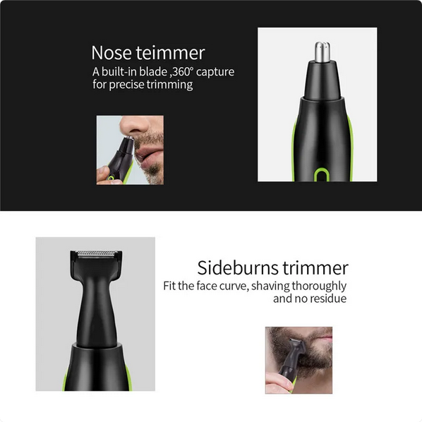 Five-in-One Multifunctional Nose & Facial Hair Trimmer – Precision Grooming Tool MERLIÁ
