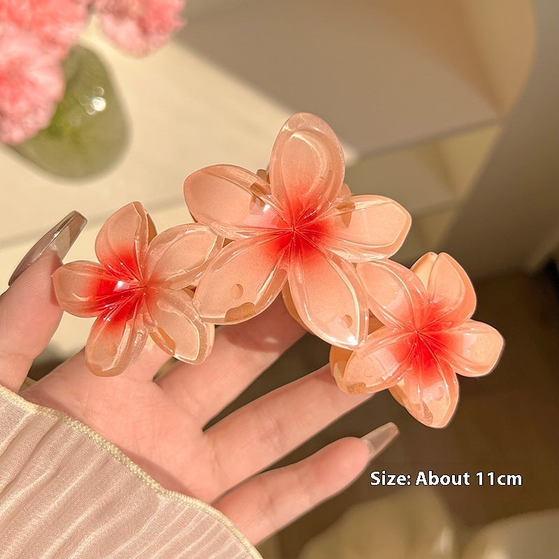 Three-flower hair clip 🌸