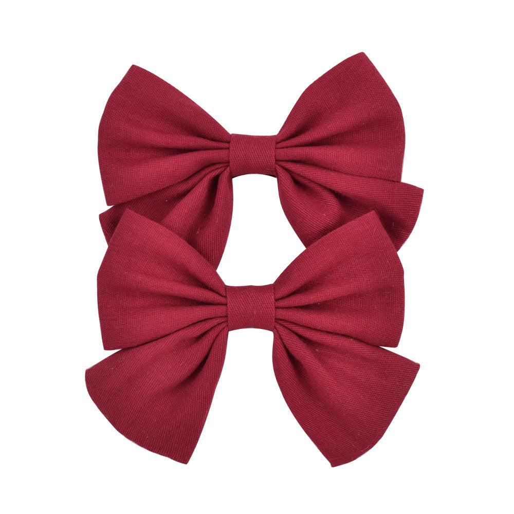 Clip-on hair bow for girls 🎀