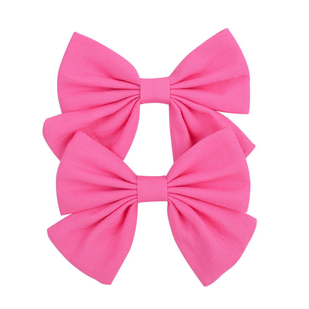 Clip-on hair bow for girls 🎀