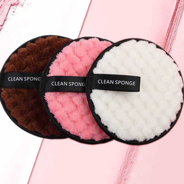 Soft & Reusable Makeup Remover Puffs – 4pc MERLIÁ