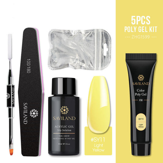 5-Piece Soft Rainbow Poly Gel Kit MERLIÁ