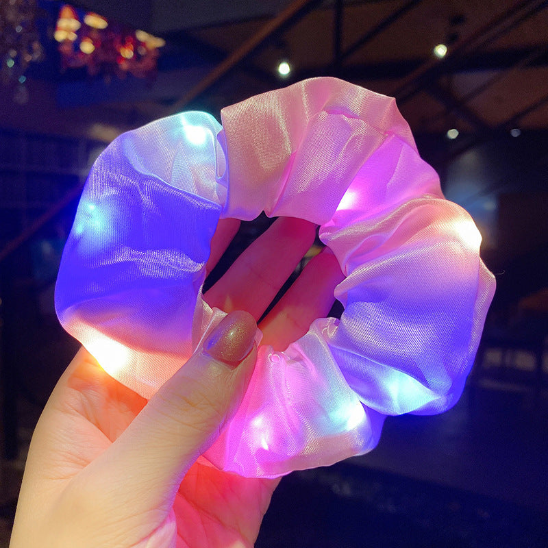 Colorful LED Hair Scrunchies