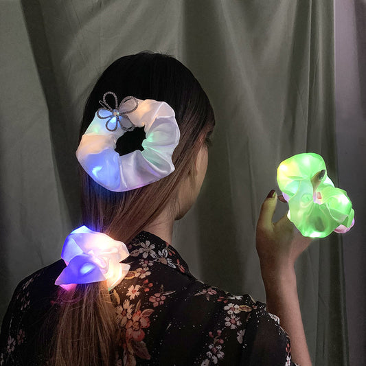 Colorful LED Hair Scrunchies