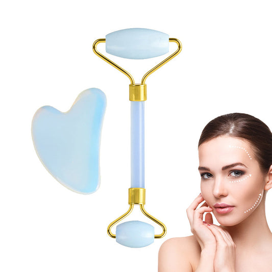 Facial Massage Roller & Gua Sha Set