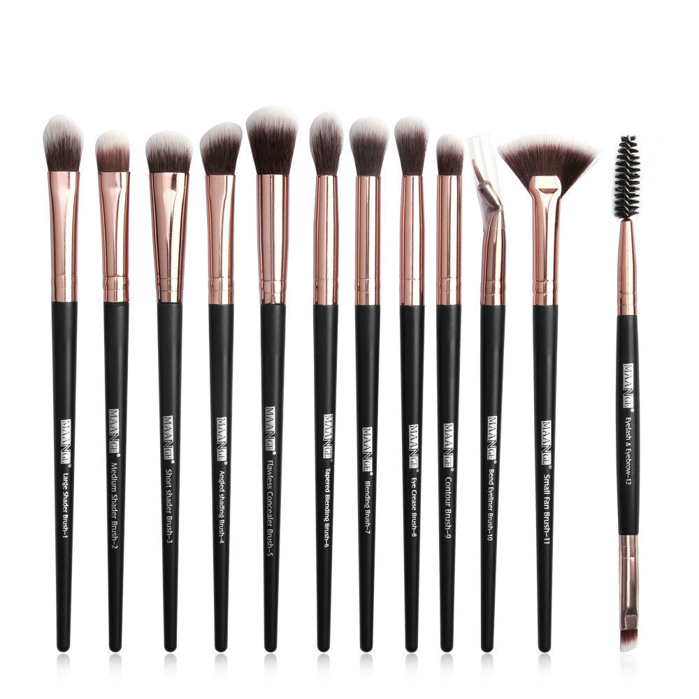 12-Piece Eye Makeup Brush Set