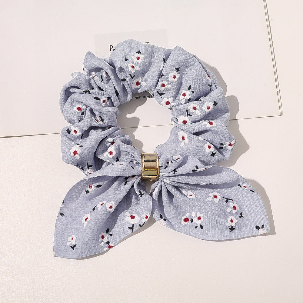 Elegantes Chiffon-Haargummi mit Metallschnalle