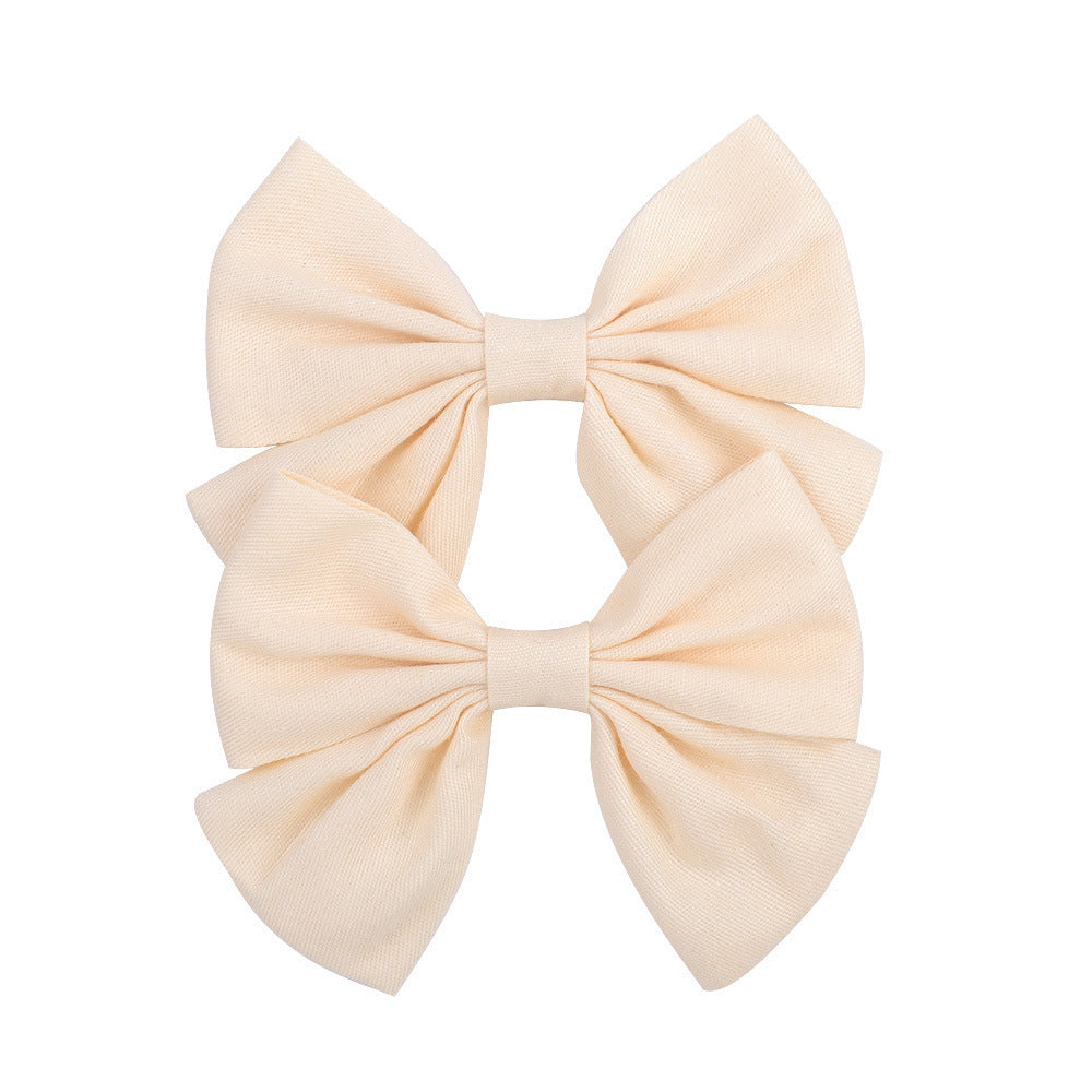 Clip-on hair bow for girls 🎀