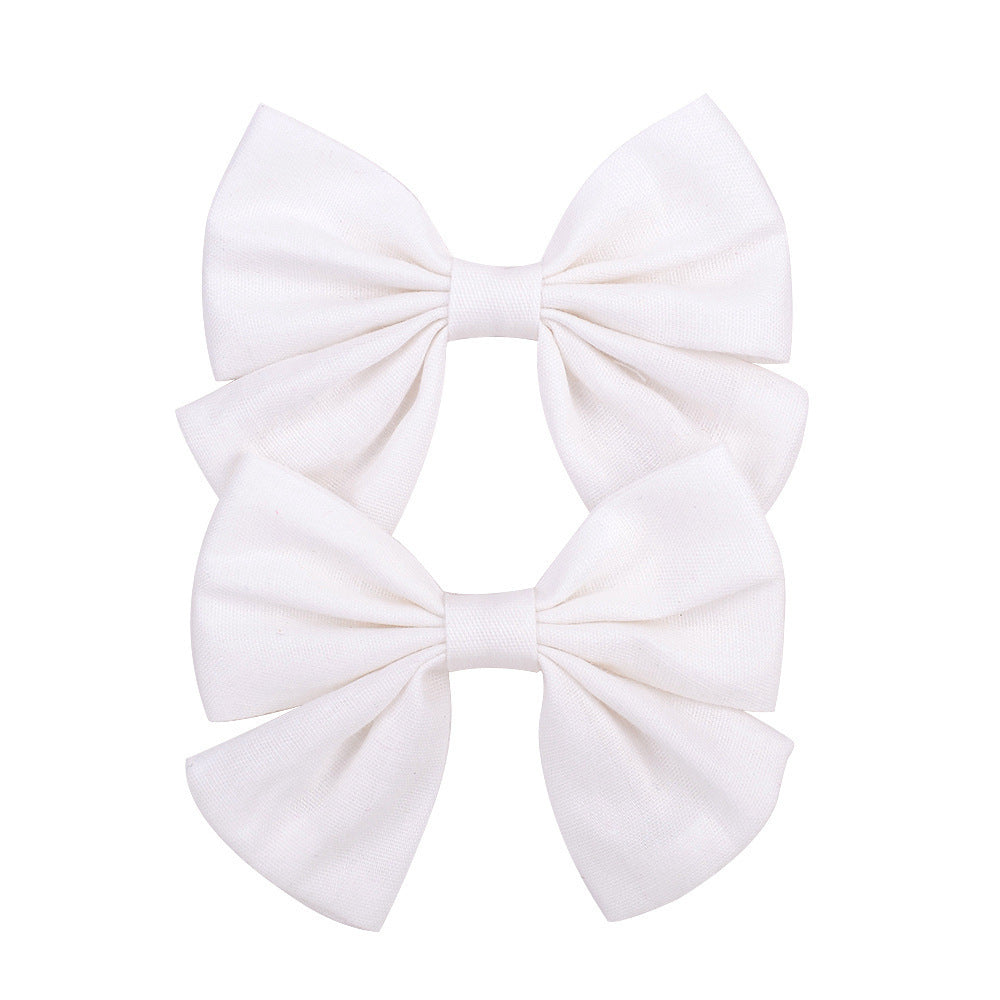 Clip-on hair bow for girls 🎀