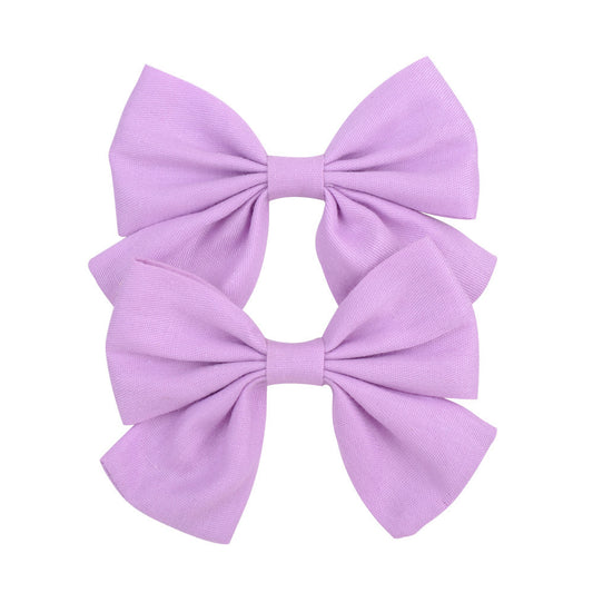 Clip-on hair bow for girls 🎀