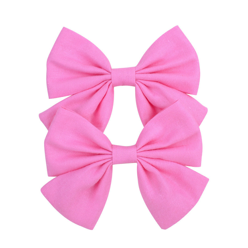 Clip-on hair bow for girls 🎀