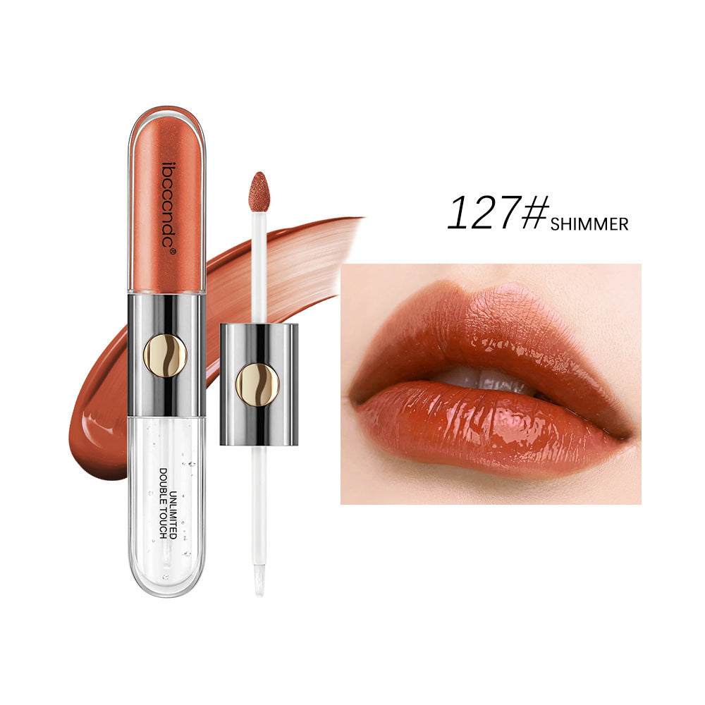 Doppelköpfiger matter Lipgloss