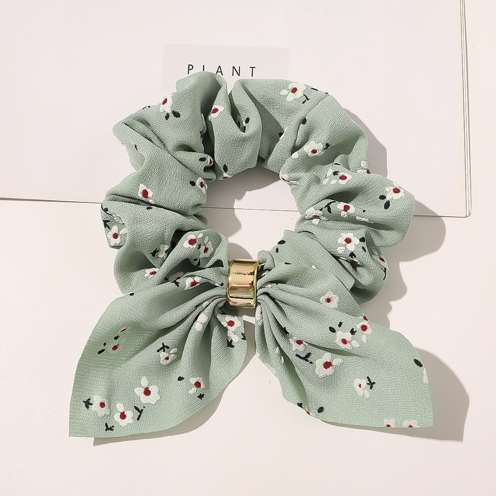Elegantes Chiffon-Haargummi mit Metallschnalle