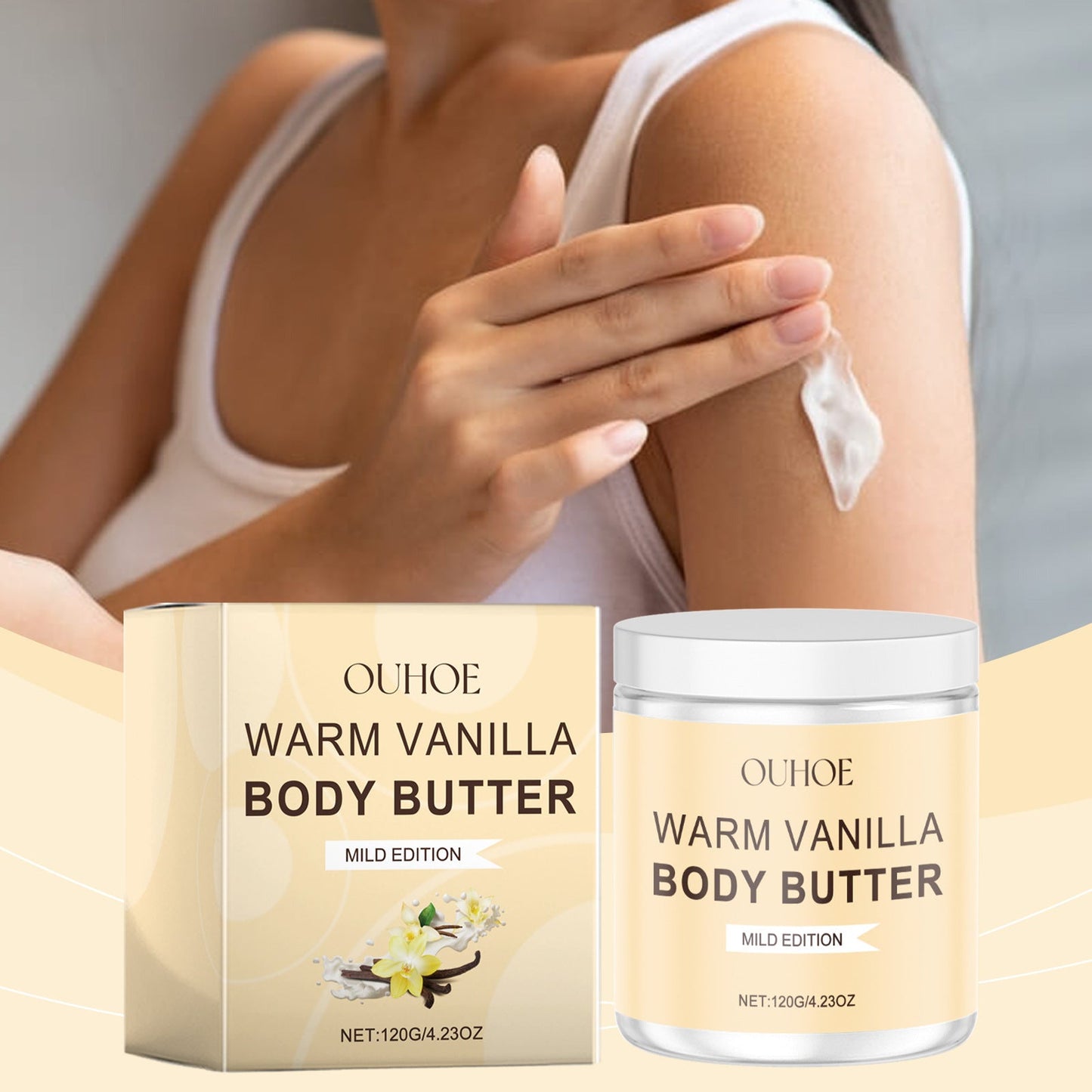 Vanilla Body Scrub Cream Mild Exfoliating MERLIÁ