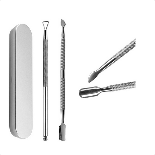 2Pcs Stainless Steel Cuticle Pusher Set MERLIÁ