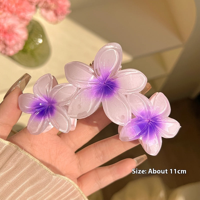 Three-flower hair clip 🌸