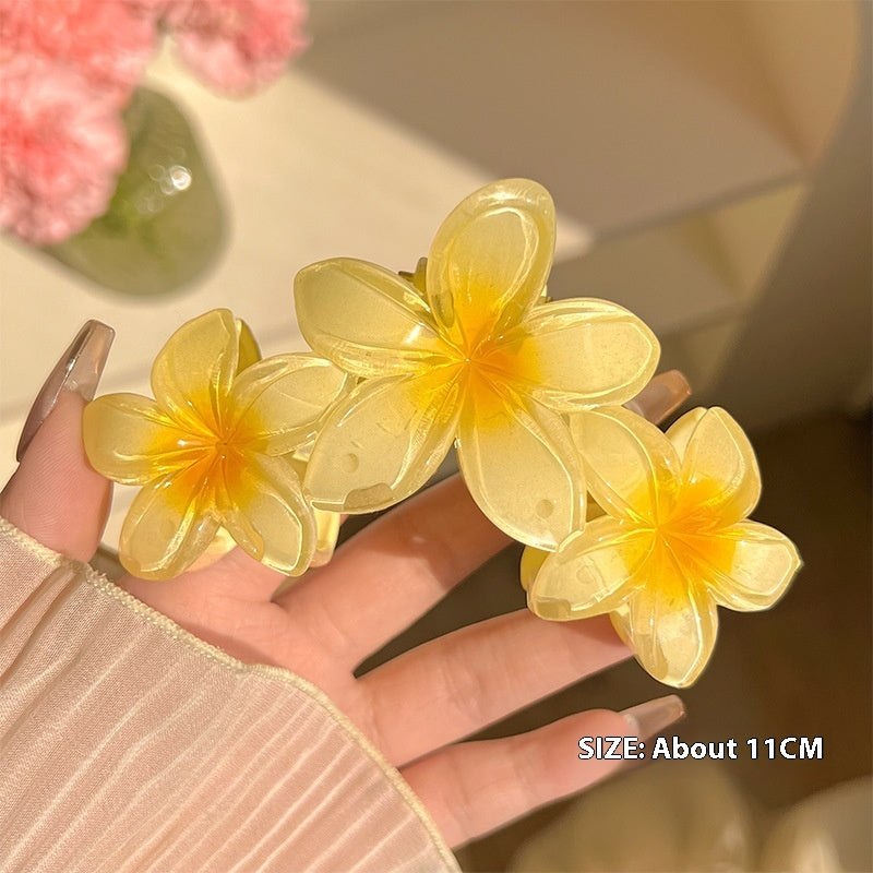 Three-flower hair clip 🌸