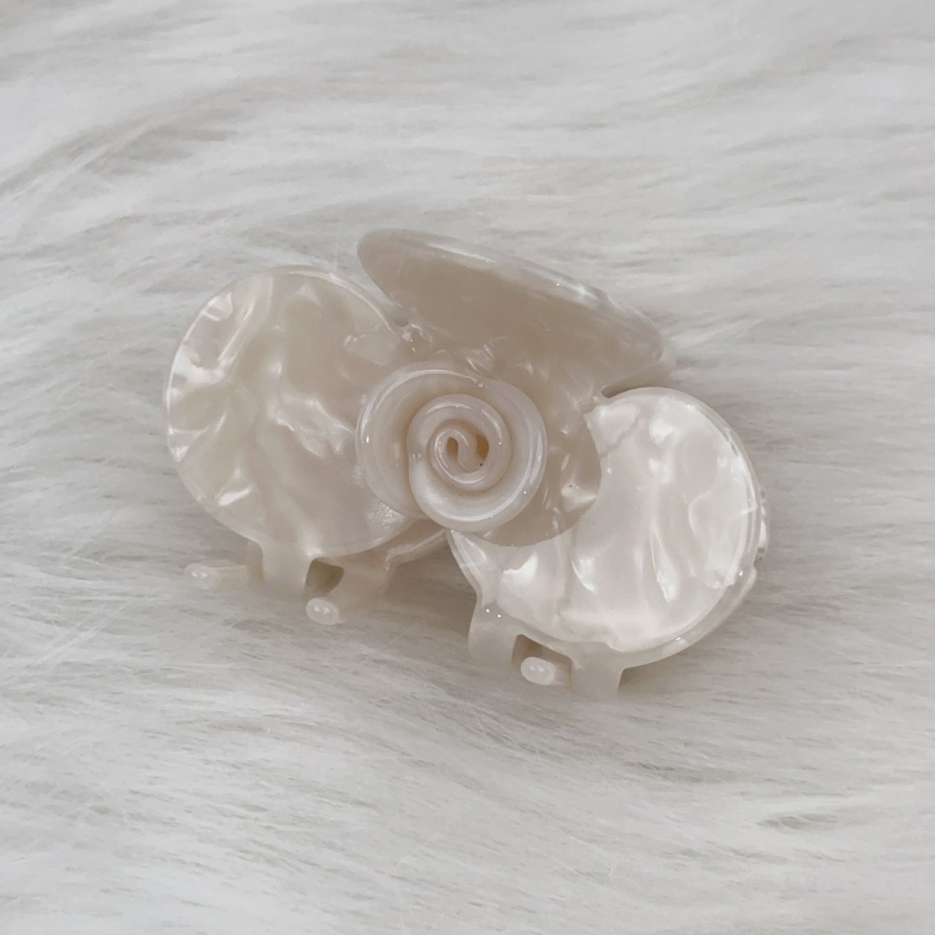 French Style Cold Medium Rose Flower Barrettes MERLIÁ