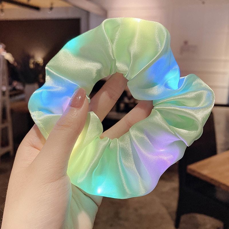 Colorful LED Hair Scrunchies