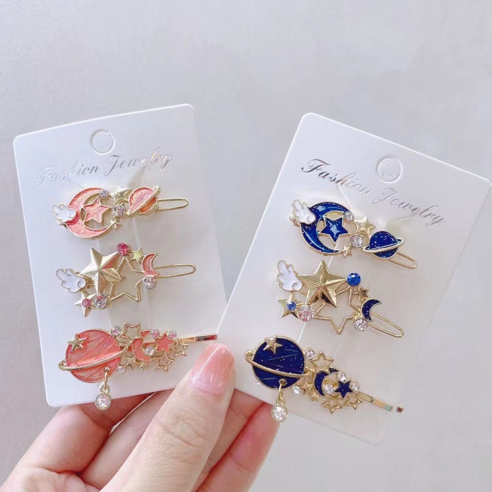 Aesthetic starry sky hairpins ⭐