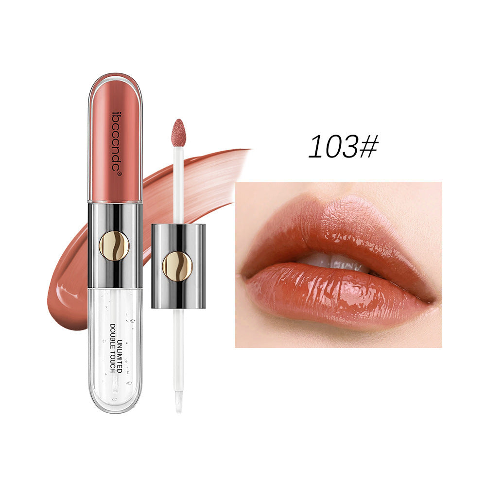 Doppelköpfiger matter Lipgloss