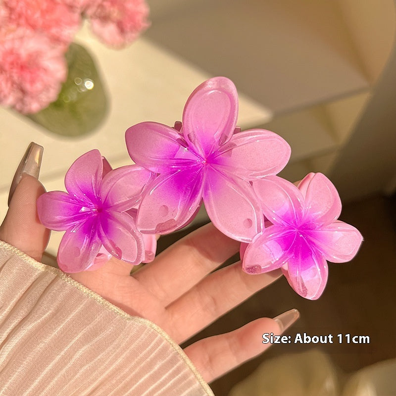 Three-flower hair clip 🌸