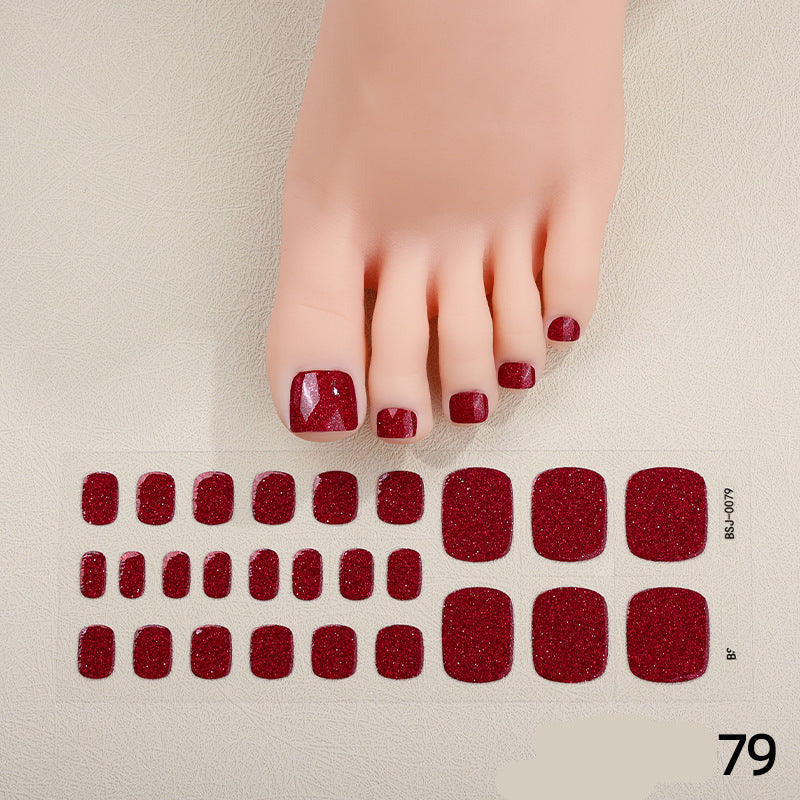 Pure Color Gel-Nagelaufkleber